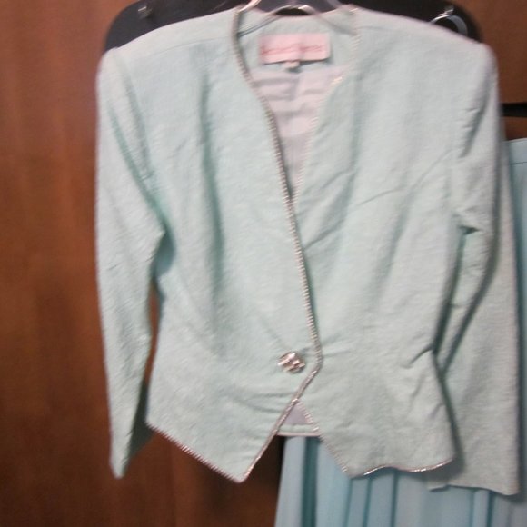 Vintage Richard Warren Silk Skirt Set - Picture 2 of 10